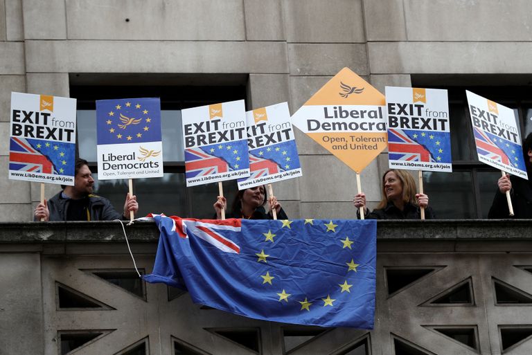 Протесты против Brexit в Лондоне 