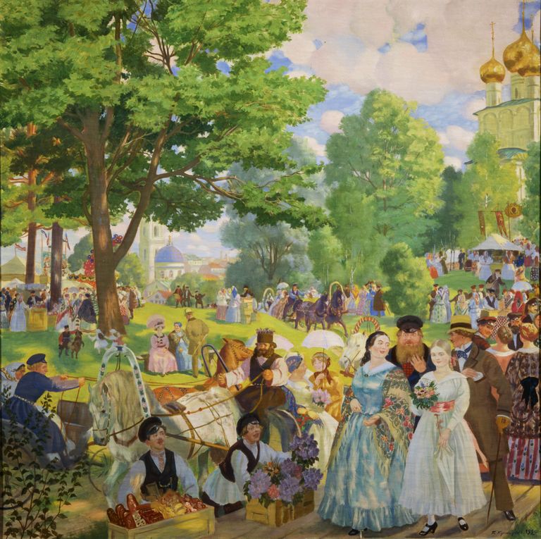 Троицын день, 1920. Холст, масло. Саратовский государственный художественный музей имени А.Н. Радищева Троицын день, 1920. Холст, масло. Саратовский государственный художественный музей имени А.Н. Радищева