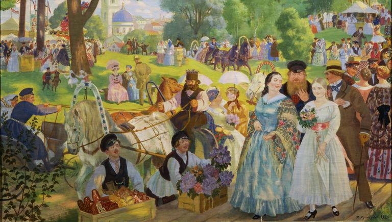 Троицын день, 1920. Холст, масло. Саратовский государственный художественный музей имени А.Н. Радищева Троицын день, 1920. Холст, масло. Саратовский государственный художественный музей имени А.Н. Радищева