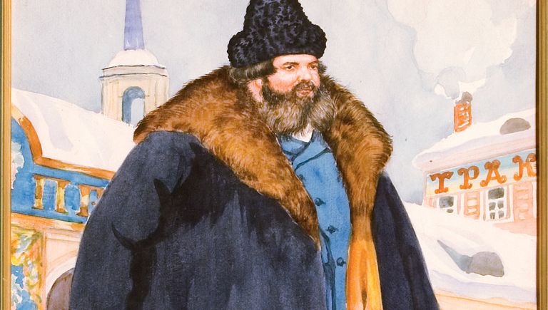 Купец в шубе, 1920. Серия акварелей. Воспроизведена в альбоме Русь. Русские типы Б.М. Кустодиева. Петроград, изд. Аквилон, 1923. Бумага, акварель, графитный карандаш. НИМ РАХ. Музей-квартира И.И. Бродского Купец в шубе, 1920. Серия акварелей. Воспроизведена в альбоме Русь. Русские типы Б.М. Кустодиева. Петроград, изд. Аквилон, 1923. Бумага, акварель, графитный карандаш. НИМ РАХ. Музей-квартира И.И. Бродского