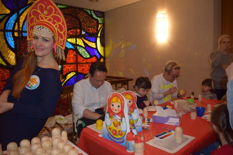 Празднование Масленицы в посольстве России в Токио, Япония. 17 февраля 2018 года Празднование Масленицы в посольстве России в Токио, Япония. 17 февраля 2018 года