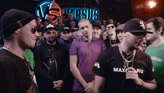 Батл между Гуфом и Птахой на площадке Versus
