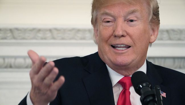 Президент США Дональд Трамп в Белом доме. Архивное фото