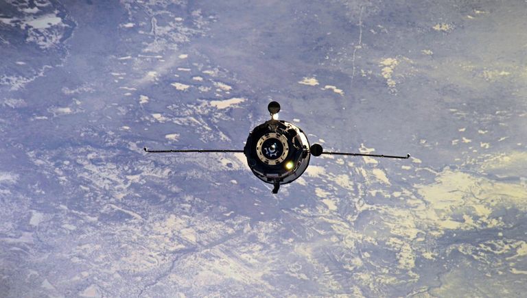 Грузовой космический корабль Прогресс МС-08. 15 февраля 2018 года Грузовой космический корабль Прогресс МС-08. 15 февраля 2018 года