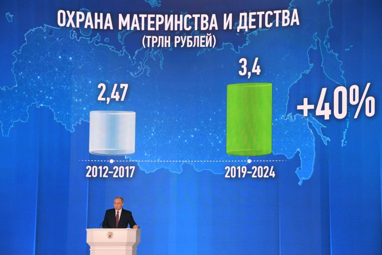 Владимир Путин выступает с ежегодным посланием Федеральному Собранию в ЦВЗ Манеж. 1 марта 2018 Владимир Путин выступает с ежегодным посланием Федеральному Собранию в ЦВЗ Манеж. 1 марта 2018