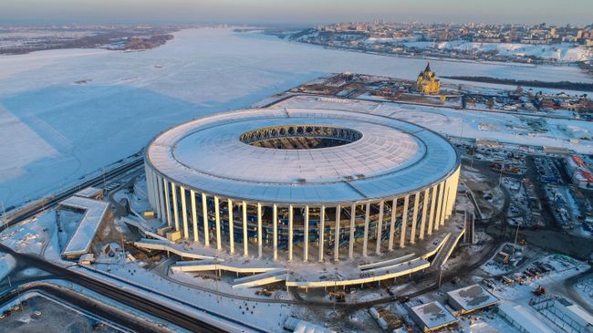 Стадион Нижний Новгород, где пройдут матчи чемпионата мира по футболу 2018