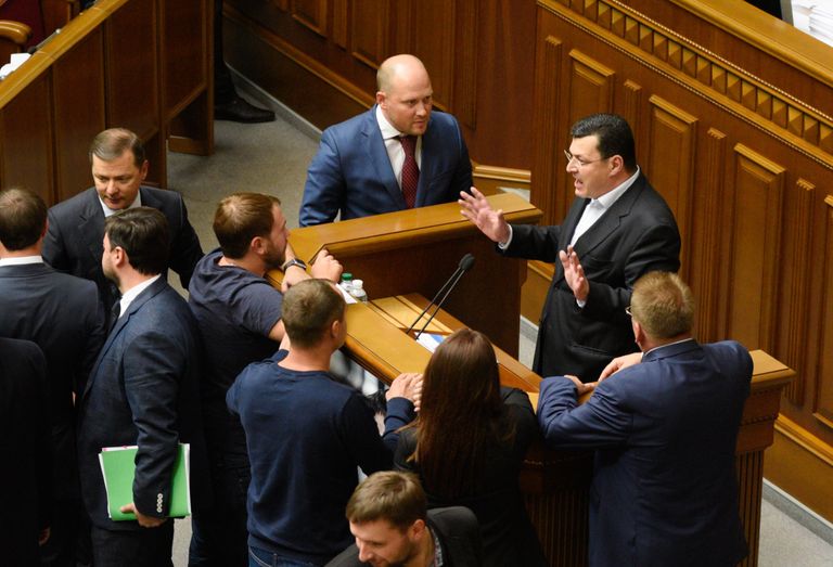 Министр здравоохранения Украины Александр Квиташвили на заседании Верховной рады Украины Министр здравоохранения Украины Александр Квиташвили на заседании Верховной рады Украины