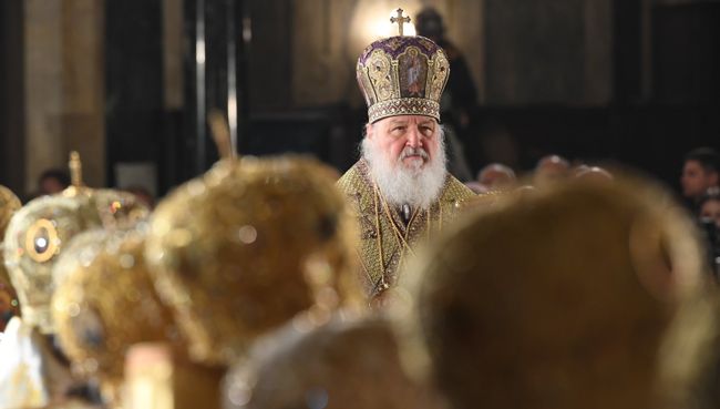 Патриарх Московский и всея Руси Кирилл во время божественной литургии в кафедральном соборе князя Александра Невского в Софии. 4 марта 2018 Патриарх Московский и всея Руси Кирилл во время божественной литургии в кафедральном соборе князя Александра Невского в Софии. 4 марта 2018