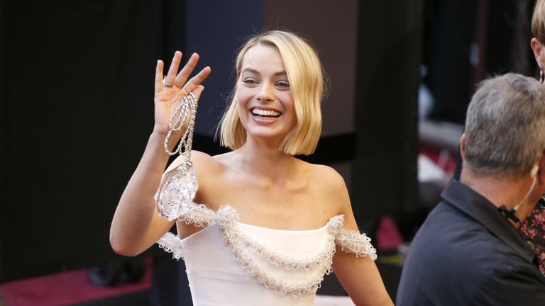 Австралийская актриса Марго Робби перед церемонией вручения премии Оскар-2018