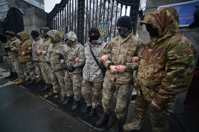 Бойцы 24-го отдельного штурмового батальона Вооруженных сил Украины Айдар* Бойцы 24-го отдельного штурмового батальона Вооруженных сил Украины Айдар*