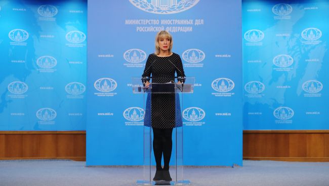 Официальный представитель министерства иностранных дел РФ Мария Захарова во время брифинга по текущим вопросам внешней политики. 7 марта 2018 Официальный представитель министерства иностранных дел РФ Мария Захарова во время брифинга по текущим вопросам внешней политики. 7 марта 2018