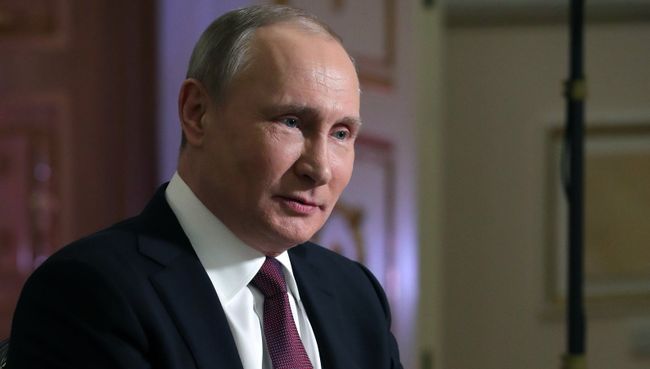 Президент РФ Владимир Путин дает интервью журналисту американского телеканала NBC Мегин Келли в Кремле. 1 марта 2018 Президент РФ Владимир Путин дает интервью журналисту американского телеканала NBC Мегин Келли в Кремле. 1 марта 2018