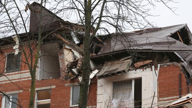 Жилой дом на Славянской улице в Краснодаре, где произошел взрыв газа. 10 марта 2018 Жилой дом на Славянской улице в Краснодаре, где произошел взрыв газа. 10 марта 2018