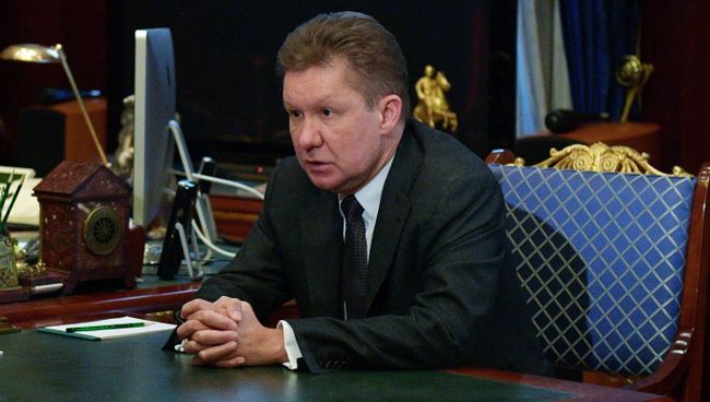 Председатель правления компании Газпром Алексей Миллер во время встречи с председателем правительства РФ Дмитрием Медведевым. 13 марта 2018 Председатель правления компании Газпром Алексей Миллер во время встречи с председателем правительства РФ Дмитрием Медведевым. 13 марта 2018