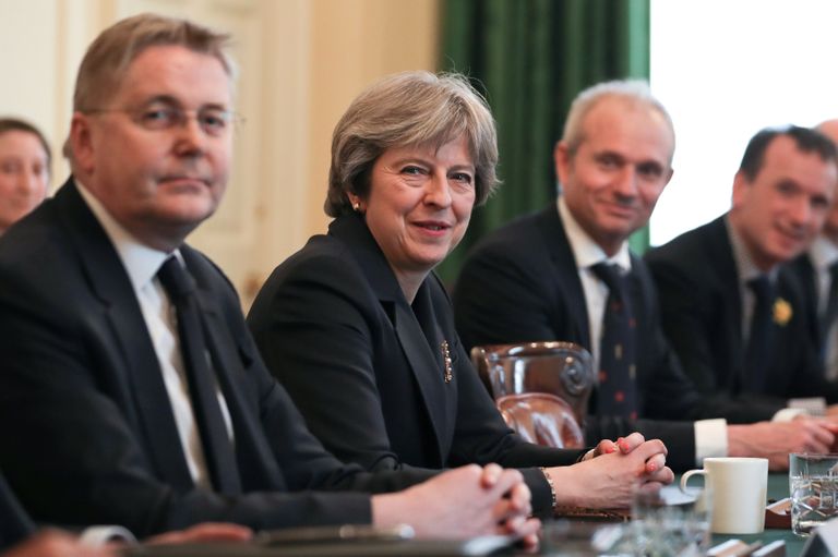 Премьер-министр Великобритании Тереза Май на заседании Объединенного комитета министров, Лондон. 14 марта 2018 Премьер-министр Великобритании Тереза Май на заседании Объединенного комитета министров, Лондон. 14 марта 2018