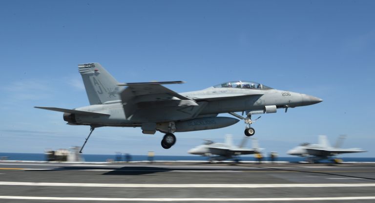 Истребитель ВМС США F/A-18F Super Hornet Истребитель ВМС США F/A-18F Super Hornet
