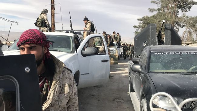 Сирийские военные в Восточной Гуте. 15 марта 2018 Сирийские военные в Восточной Гуте. 15 марта 2018