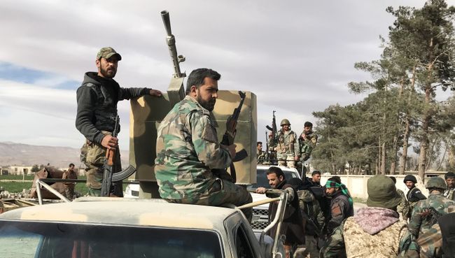 Сирийские военные в Восточной Гуте. Архивное фото Сирийские военные в Восточной Гуте. Архивное фото