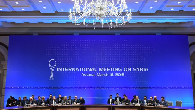 На встрече глав МИД стран-гарантов перемирия в Сирии. Архивное фото На встрече глав МИД стран-гарантов перемирия в Сирии. Архивное фото