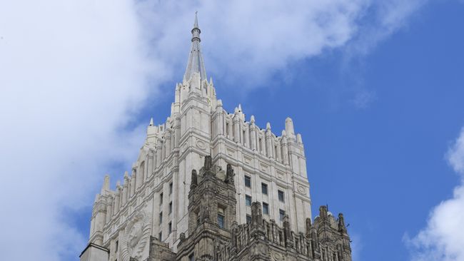 Здание министерства иностранных дел РФ. Архивное фото Здание министерства иностранных дел РФ. Архивное фото