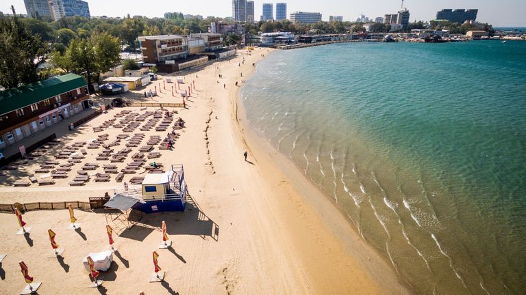 Центральный пляж в Анапе