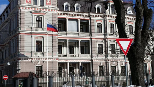 Здание посольства РФ в Латвии