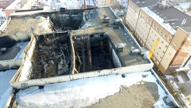 Ликвидация последствий пожара в ТЦ Зимняя вишня в Кемерово Ликвидация последствий пожара в ТЦ Зимняя вишня в Кемерово