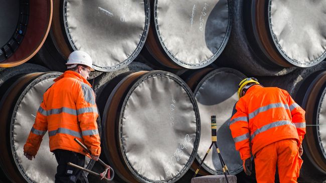 Трубы для строительства газопровода Северный поток - 2. Архивное фото Трубы для строительства газопровода Северный поток - 2. Архивное фото