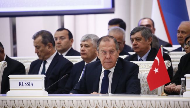Сергей Лавров на международной конференции по Афганистану в Ташкенте. 27 марта 2018 Сергей Лавров на международной конференции по Афганистану в Ташкенте. 27 марта 2018