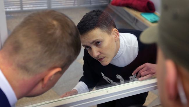 Депутат Верховной рады Украины Надежда Савченко во время заседания апелляционного суда. 29 марта 2018. Архивное фото