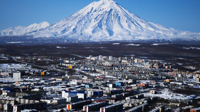Вид на Петропавловск-Камчатский
