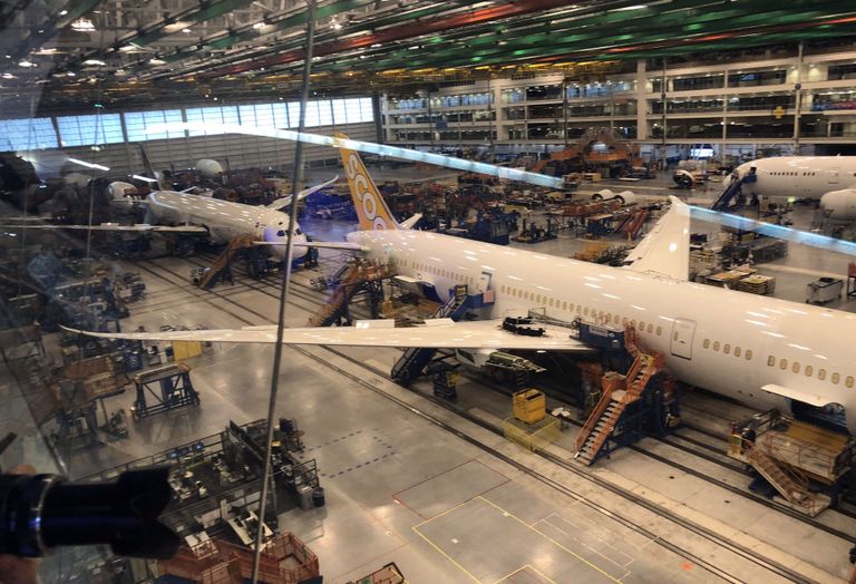 Самолеты фирмы Boeing ожидают отправки в Китай на заводе в Южной Каролине Самолеты фирмы Boeing ожидают отправки в Китай на заводе в Южной Каролине