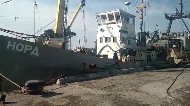 Задержанное в украинской части территориальных вод Азовского моря рыболовецкое судно Норд. Архивное фото Задержанное в украинской части территориальных вод Азовского моря рыболовецкое судно Норд. Архивное фото