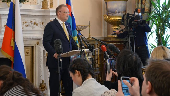 Чрезвычайный и полномочный посол РФ в Великобритании Александр Яковенко. Архивное фото Чрезвычайный и полномочный посол РФ в Великобритании Александр Яковенко. Архивное фото