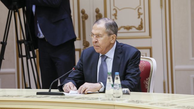 Министр иностранных дел РФ Сергей Лавров на заседании СМИД СНГ. 6 апреля 2018 Министр иностранных дел РФ Сергей Лавров на заседании СМИД СНГ. 6 апреля 2018