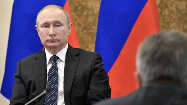 Президент РФ Владимир Путин на заседании президиума РАН и учёного совета НИЦ Курчатовский институт. 10 апреля 2018 Президент РФ Владимир Путин на заседании президиума РАН и учёного совета НИЦ Курчатовский институт. 10 апреля 2018