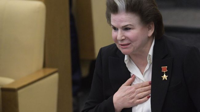 Валентина Терешкова на пленарном заседании Государственной Думы РФ. 12 апреля 2018