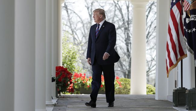 Президент США Дональд Трамп в Белом доме. Архивное фото Президент США Дональд Трамп в Белом доме. Архивное фото