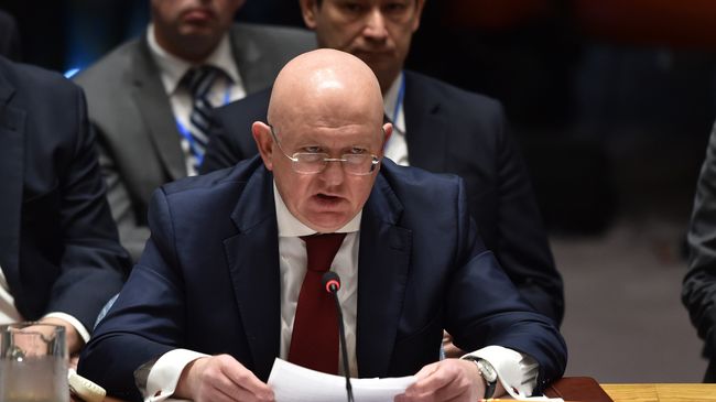 Постпред РФ при ООН Василий Небензя на заседании Совета Безопасности ООН. Архивное фото Постпред РФ при ООН Василий Небензя на заседании Совета Безопасности ООН. Архивное фото