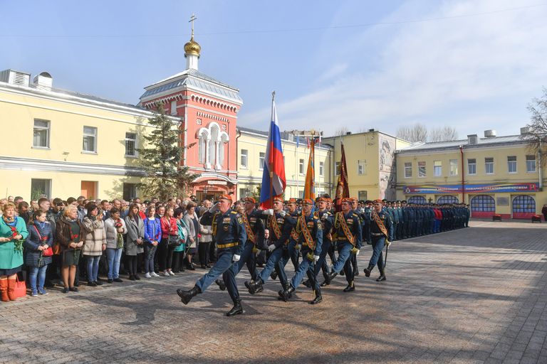 Торжественное открытие памятника Огнеборцам Москвы на территории Главного управления МЧС России по Москве. 17 апреля 2018 Торжественное открытие памятника Огнеборцам Москвы на территории Главного управления МЧС России по Москве. 17 апреля 2018