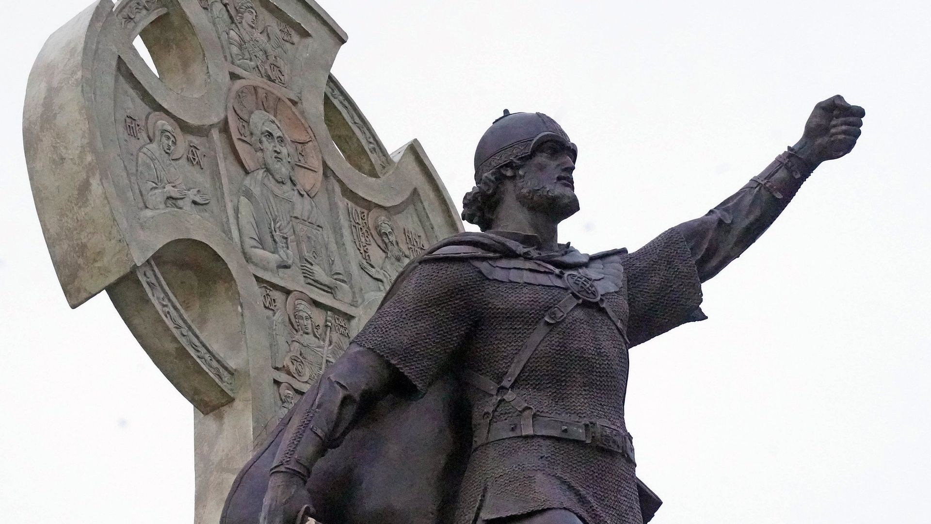 Установка памятника Александру Невскому в Калининграде - РИА Новости, 1920, 05.12.2018