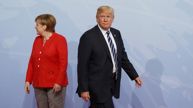Ангела Меркель и Дональд Трамп. Архивное фото Ангела Меркель и Дональд Трамп. Архивное фото