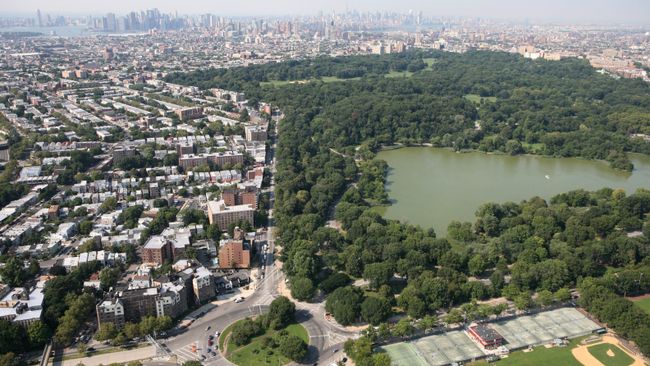 Панорама Проспект-парка в Бруклине (США)