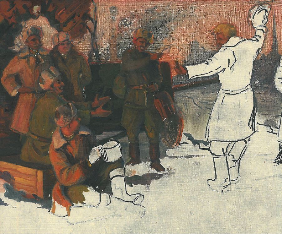 Фронтовой рисунок Светозара Русакова