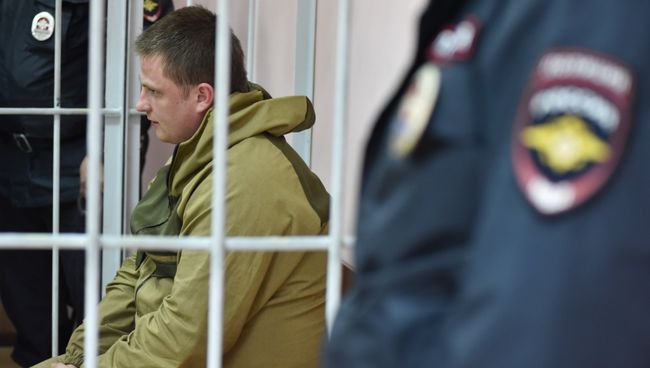 Владимир Аникин, обвиняемый в хищении сурдобарокамеры, в Хорошевском районном суде. 20 апреля 2018 Владимир Аникин, обвиняемый в хищении сурдобарокамеры, в Хорошевском районном суде. 20 апреля 2018