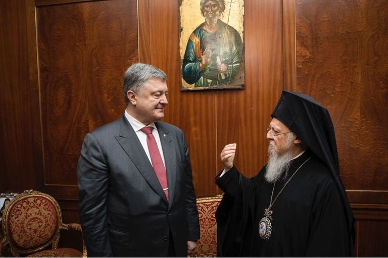 Петр Порошенко и Вселенский партриарх Варфоломей Петр Порошенко и Вселенский партриарх Варфоломей