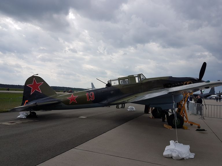 Штурмовик Ил-2 на аэрокосмическом салоне ILA-2018 в Берлине Штурмовик Ил-2 на аэрокосмическом салоне ILA-2018 в Берлине