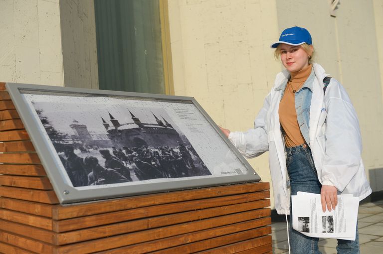 Участница проекта Московский экскурсовод, ученица школы №548 Дина Масямова