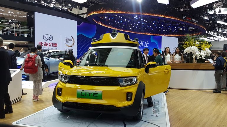 Автосалон AutoChina-2018 в Пекине, Китай. 25 апреля 2018