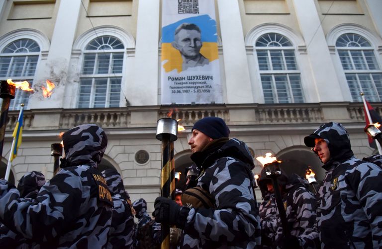 Марш националистов во Львове Марш националистов во Львове